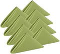 Cloth Napkins Set of 8,18 x 18 inch,Made of 100% Microfiber,Washable,Soft, Wrinkless,Easy to Fold(Green) by KOFFOTA