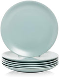 10 Strawberry Street Wazee Matte 10.5" Coupe Dinner Plate, Set of 6, Mineral Blue by 10StrawberryStreet