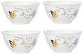 Lenox Butterfly Meadow Porcelain 16oz Rice Bowl Set for 4 (4-Piece) by Lenox