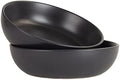 10 Strawberry Street Wazee Matte 9"/48oz Serving Bowl, Set of 2, Black by 10StrawberryStreet