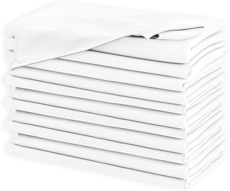 Hiasan Cloth Napkins Set of 12, 20 x 20 Inch, White - Image 2