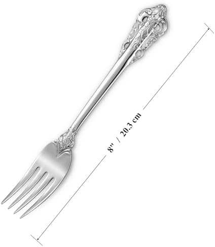 KEAWELL Luxury 4-Piece 18/10 Stainless Steel Dinner Fork Set (Silver) - Image 2