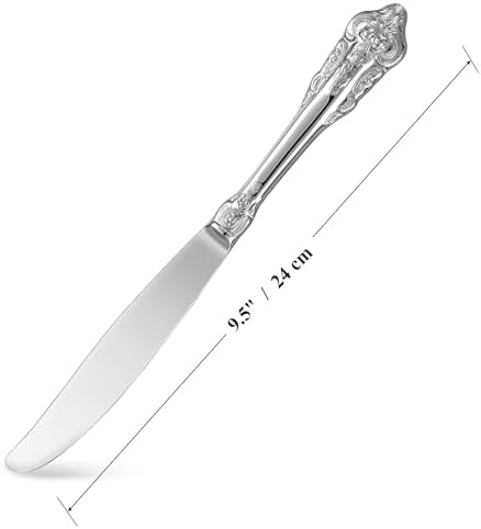 KEAWELL Gorgeous Luxury 4-Piece 18/10 Dinner Knife Set (Silver) - Image 2