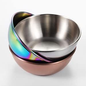 Sauce Dishes 12PCS 3.46inch Stainless Steel Sauce Bowl Mini Individual Round Seasoning Dishes Sushi Dipping Bowl Appetizer Plates (Silver)