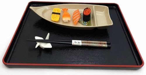 JapanBargain 2-Pack Sushi Boats, Japanese Sashimi Sushi Serving Plate for Snack, Appetizer, Dishes Chip and Dip Plate, 10 inch, Restaurant Style Plate with Sauce Dish Divider, Green - Image 7