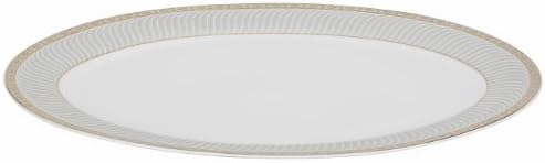 Lorren Home Trends 57-Piece Porcelain Dinnerware Set, Alina-GD, Service for 8 - Image 3