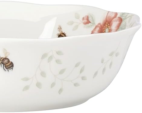 Lenox Butterfly Meadow Porcelain 4-Piece Soup Bowl Set for 4, 32oz - Image 3