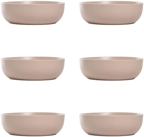 10 Strawberry Street Wazee Matte Coupe Dinnerware, Bowl, Blush, Set of 6 by 10StrawberryStreet