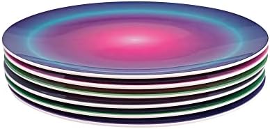 French Bull Melamine Assorted Plates-6 Piece Set -Melamine Dinnerware-Platter, Serving, Party, Platter, Dish (9" Salad Plate, Aurora) - Image 3