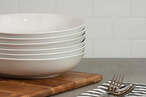 10 Strawberry Street Simply White 36 Oz Pasta/Dinner Bowl, Set of 6 - Image 4