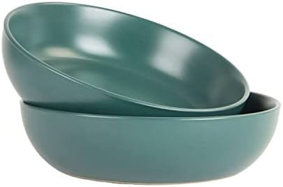 10 Strawberry Street Wazee Matte 9"/48oz Serving Bowl, Set of 2, Emerald Green by 10StrawberryStreet