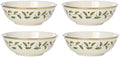 Lenox Holiday Christmas 4-Piece Bowls, Salad Bowl Set for 4 by Lenox