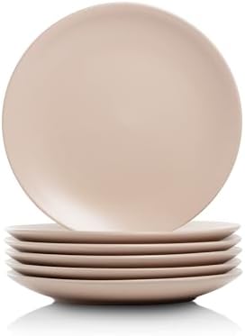 10 Strawberry Street Wazee Matte Coupe Dinnerware, Salad Plate, Blush, Set of 6 by 10StrawberryStreet