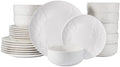 Pfaltzgraff Trailside Lodge 24 Piece White Dinnerware Set, Plates, Bowls by Pfaltzgraff