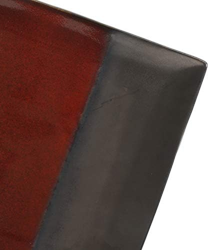 Gibson Elite Decadence 12 Piece Reactive Glaze Dinnerware Set Service for 4, Red with Reactive Metallic Color - - Image 7