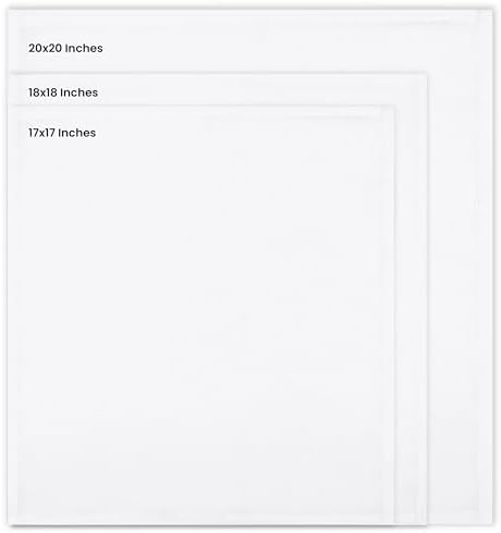 Utopia Home [12 Pack, White] Cloth Napkins 20x20 Inches, 100% Polyester - Image 3