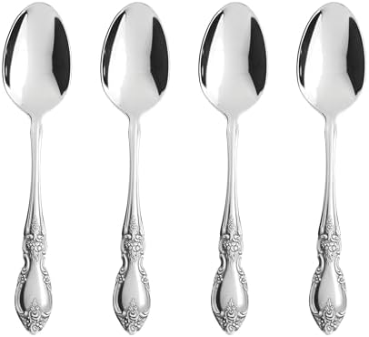 Oneida Louisiana Teaspoons Silverware Set for 4, Flatware by Oneida