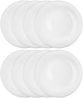 Ceramic Dessert Plates Set of 8, 6 Inch White Appetizer Plates by Unknown