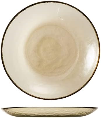 Fortessa Los Cabos Glass Dinnerware Collection, Salad Plate (Set of 4), 8 Inch, Ginger Root by Unknown