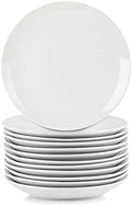 10 Strawberry Street 7.5" Catering Coupe Salad/Dessert Plate, Set of 12,White by 10StrawberryStreet