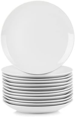 10 Strawberry Street 7.5" Catering Coupe Salad/Dessert Plate, Set of 12,White by 10StrawberryStreet