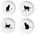 4pcs Ceramic Cat Dinner Plates Seasoning Dishes Appetizer Plates Dipping Bowl by MISS+TUTU