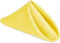 Hiasan Cloth Napkins Set of 6, 20 x 20 Inch, Yellow by Hiasan