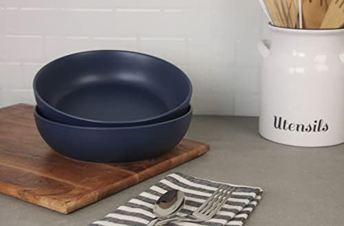 10 Strawberry Street Wazee Matte 9"/48oz Serving Bowl, Set of 2, Midnight Blue - Image 3
