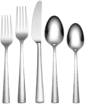 Lenox Gladstone 65-Piece 18/10 Silverware Set for 12, Flatware by Lenox
