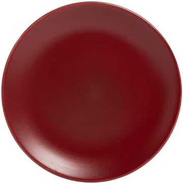 10 Strawberry Street Wazee Matte 8.25" Coupe Salad Plate, Set of 6, Red - Image 3
