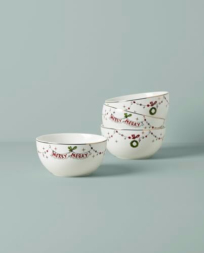 Lenox Grinchmas Christmas All-Purpose Bowls, Salad Bowl Set for 4 - Image 2