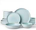 Famiware Milkyway 16-Piece Stoneware Dinnerware Set, Light Blue by Famiware