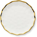Regency Gold 9-Inch Porcelain Salad Plates – Set of 4 Luxurious Gold-Edged Plates – Stylish, Durable Tableware for Serving Fresh Salads, Appetizers & Desserts by CERTIFIEDINTERNATIONAL