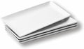 WishDeco Ceramic Serving Platters Set of 4, Rectangle Serving Trays 12 Inch by WishDeco