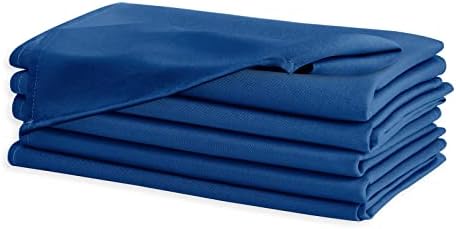 Hiasan Cloth Napkins Set of 6, 18 x 18 Inch, Royal Blue - Image 2