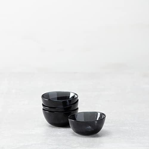 Fortessa Los Cabos Glass Dinnerware Collection, Dessert Snack Bowl (Set of 4), 5 Inch/12.5oz, Shadow - Image 2