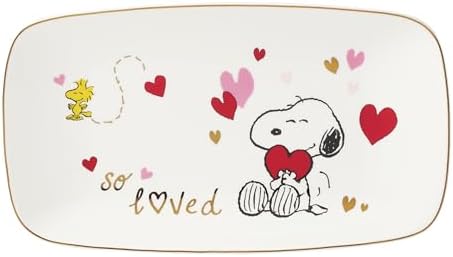 Lenox Peanuts Snoopy Valentine's Day Porcelain Serving Tray by Lenox