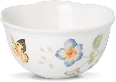 Lenox 806737 Butterfly Meadow Dessert Bowl, Multicolor, 1 Count (Pack of 1) by Lenox