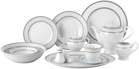 Lorenzo Sirena 57-Piece Dinnerware Set, Service for 8 by LorrenHomeTrends