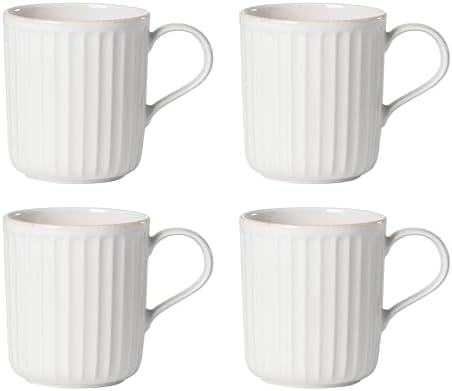 Lenox 893549 French Perle Scallop 4-Piece Mug Set by Lenox