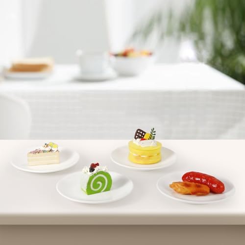 8 Pcs Porcelain Dessert Plates, Round Small White Plates, 6 Inch - Image 6