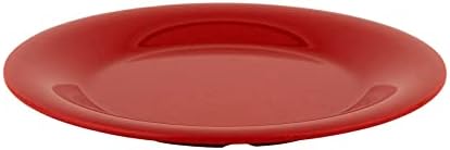 GET 6 1/2" Red Wide Rim Melamine Appetizer Plate (Set of 4) - Image 2
