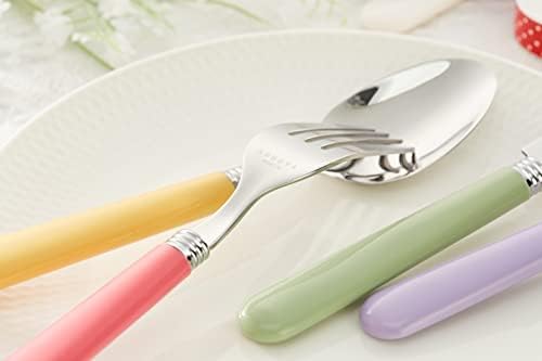 ANNOVA Silverware Set 20 Pieces Stainless Steel Cutlery Color Handle Flatware - 4 x Dinner Knife; 4 x Dinner Fork; 4 x Salad fork; 4 x Tablespoon; 4 x Teaspoon (Mix Solid) - Image 6