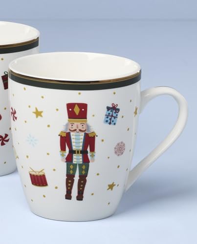 Lenox Nutcracker Ballet Christmas Porcelain Mug Set for 4, 13oz - Image 4