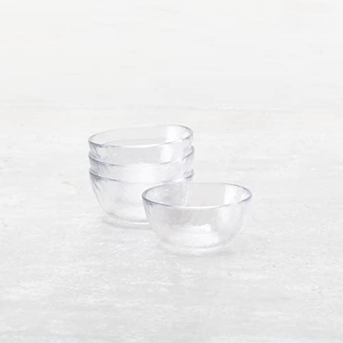 Fortessa Los Cabos Glass Dinnerware Collection, Dessert Snack Bowl (Set of 4), 5 Inch/12.5oz, Clear - Image 2