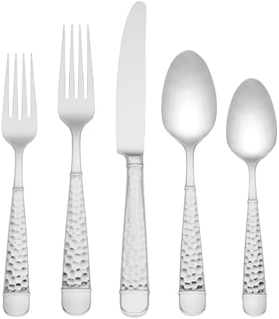Lenox Eastwood 65-Piece 18/10 Silverware Set for 12, Flatware by Lenox