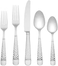 Lenox Eastwood 65-Piece 18/10 Silverware Set for 12, Flatware by Lenox