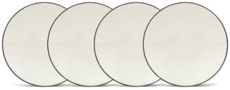 Noritake Colorwave Chocolate Set of 4 Mini Plates, 6-1/4" by Noritake