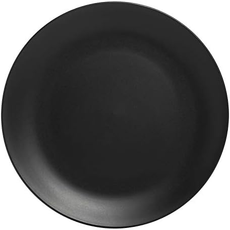 10 Strawberry Street Wazee Matte 10.5" Coupe Dinner Plate, Set of 6, Black - Image 3