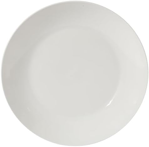 Gibson Home Summit View 17-Piece Porcelain Plates and Bowls Set W/Metal Rack - Plates, Bowls & Mugs Dinnerware Set for 4 - White - Image 4